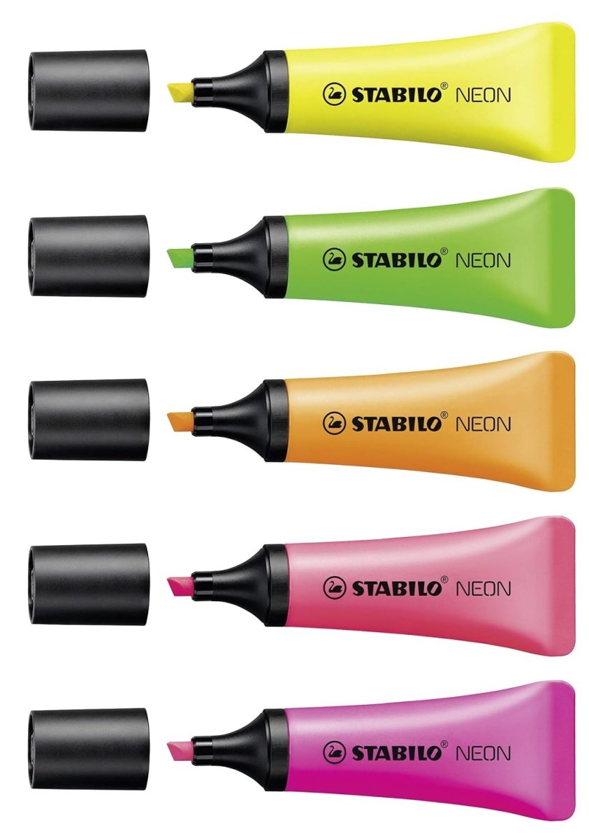 Stabilo Neon Highlighter Pen Set - SCOOBOO - 72/5 - 2 - TGM - Highlighter