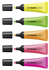 Stabilo Neon Highlighter Pen Set - SCOOBOO - 72/5 - 2 - TGM - Highlighter