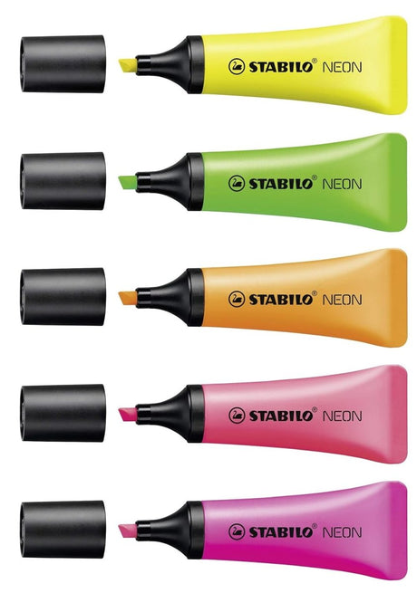 Stabilo Neon Highlighter Pen Set - SCOOBOO - 72/5 - 2 - TGM - Highlighter