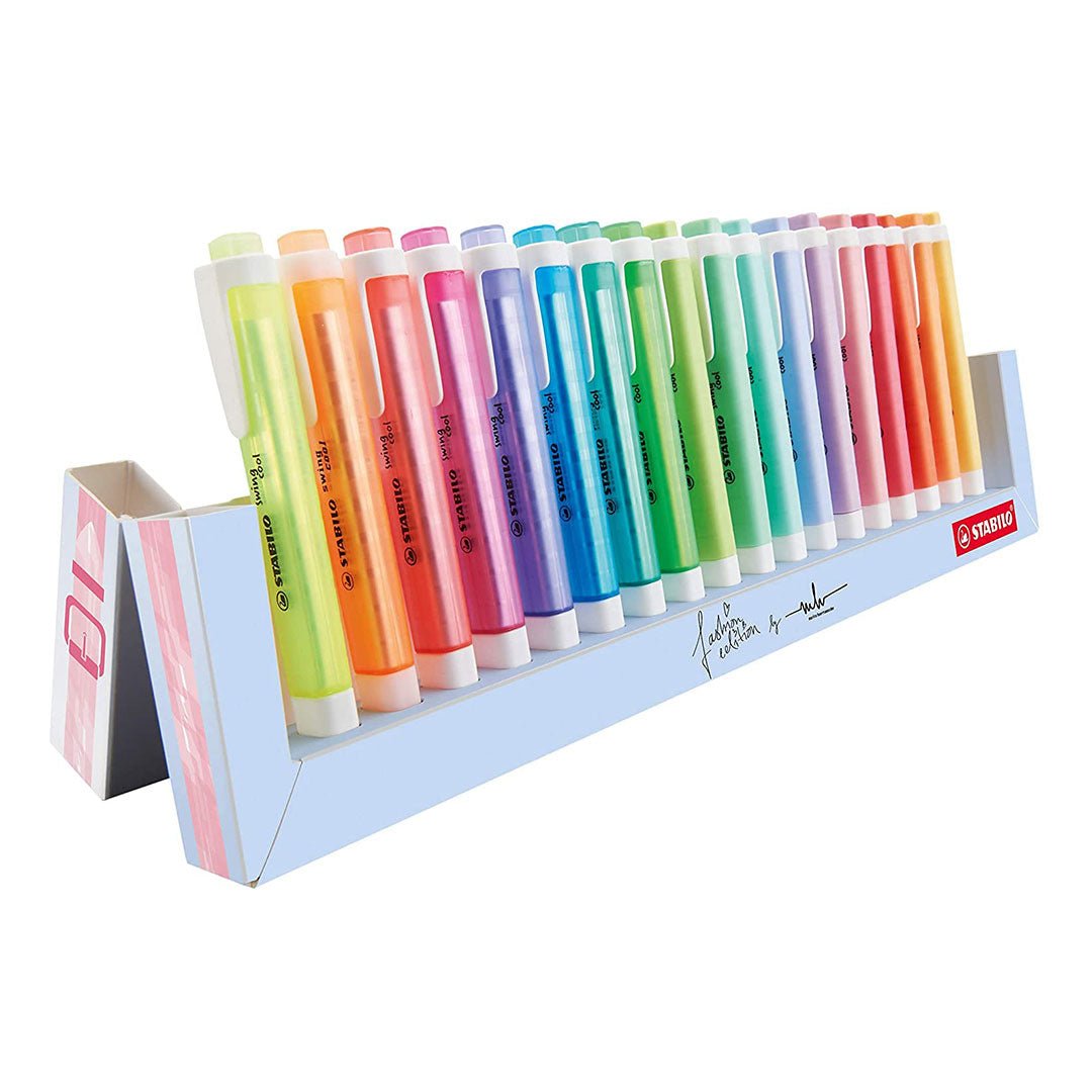 Stabilo | Swing Cool | Pastel Deskset | Pack Of 18Pcs - SCOOBOO - EO275/18 - 01 - 5 - Highlighter