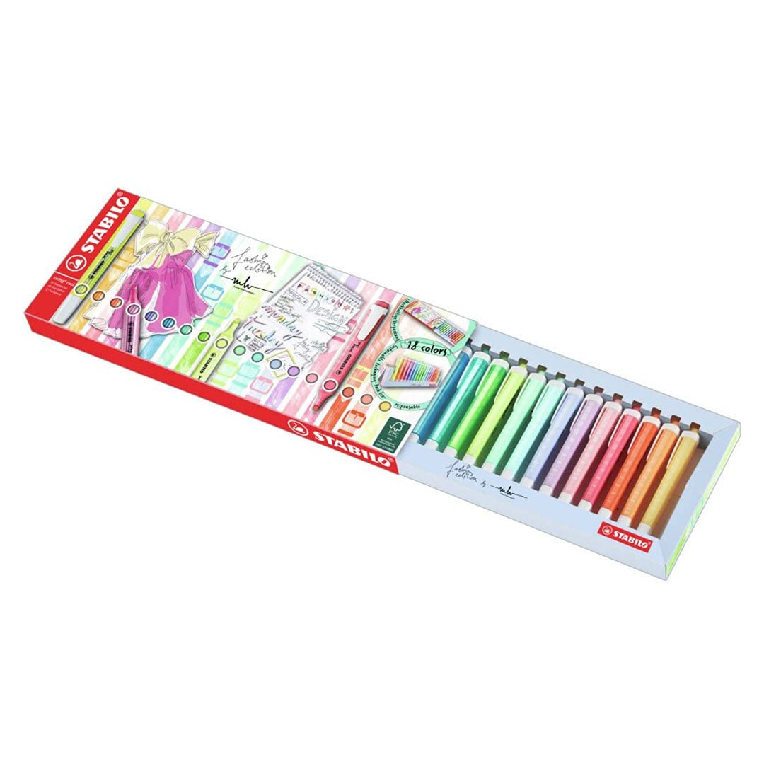 Stabilo | Swing Cool | Pastel Deskset | Pack Of 18Pcs - SCOOBOO - EO275/18 - 01 - 5 - Highlighter