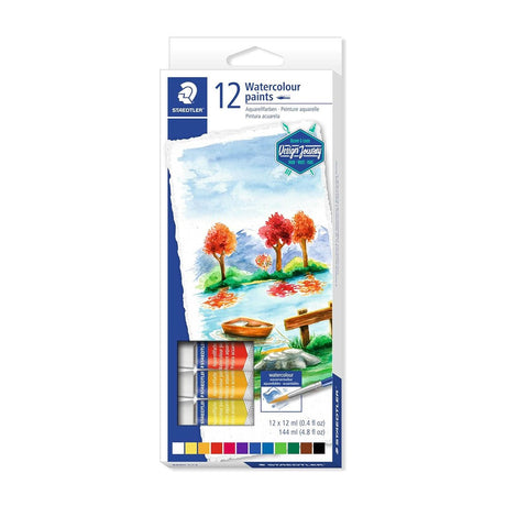 Staedtler Aquarell Water Colour Paint Set of 12 - SCOOBOO - 8880 C12 - Water Colors