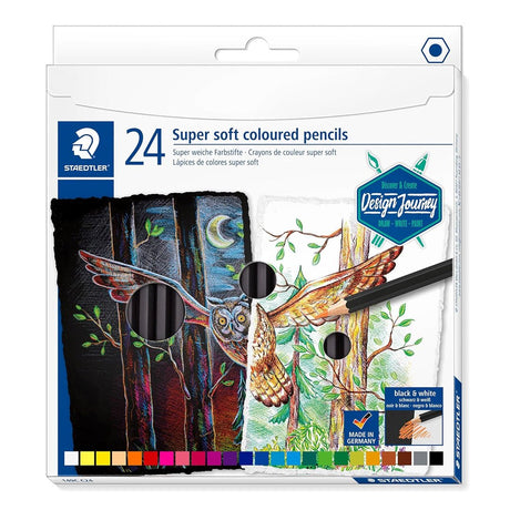 Staedtler Design Journey Super Soft Coloured Pencils - SCOOBOO - 149CC24 - Coloured Pencils