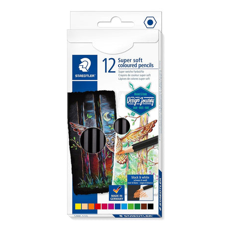 Staedtler Design Journey Super Soft Coloured Pencils - SCOOBOO - 149CC12 - Coloured Pencils