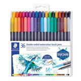 Staedtler Double Ended Watercolour Brush Pens - SCOOBOO - 3001 TB36 - Brush Pens