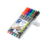 Staedtler Lumocolor Permanent Sets (0.6mm) - SCOOBOO - 318 WP6 - Permanent Markers