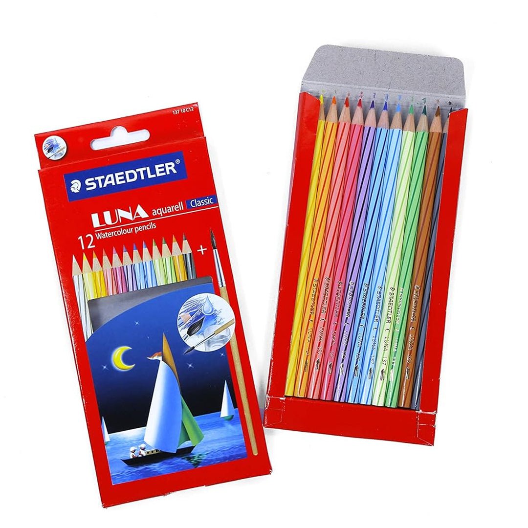 Staedtler Luna Watercolour Colour Pencils - SCOOBOO - 137 10C12 - Coloured Pencils