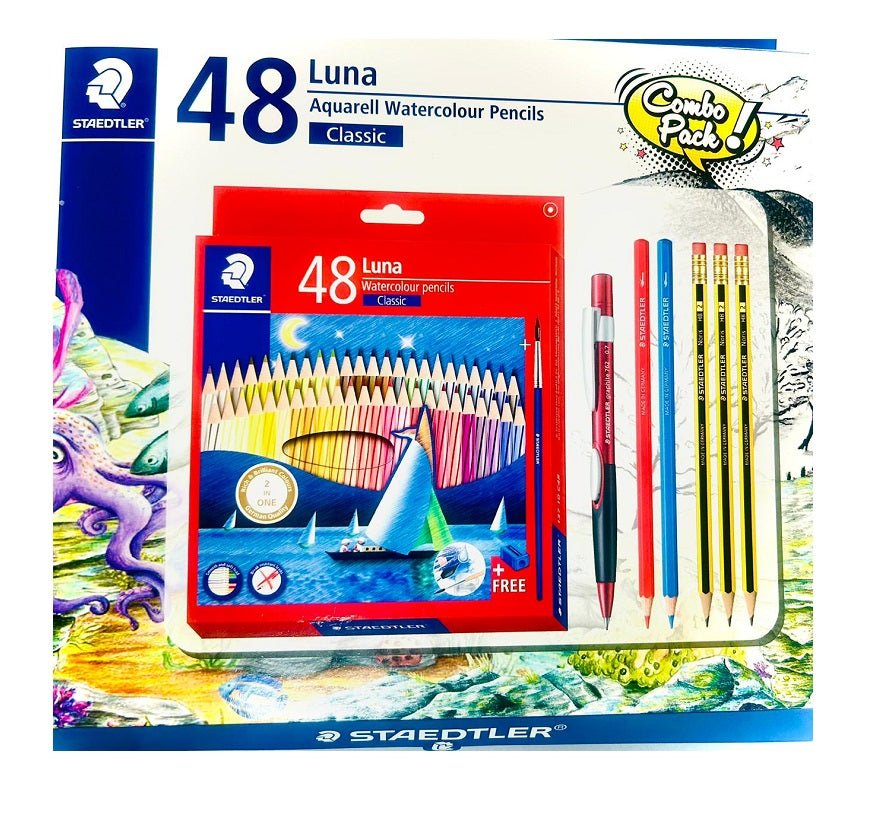 Staedtler Luna Watercolour Colour Pencils - SCOOBOO - 137 10 C48 - Coloured Pencils