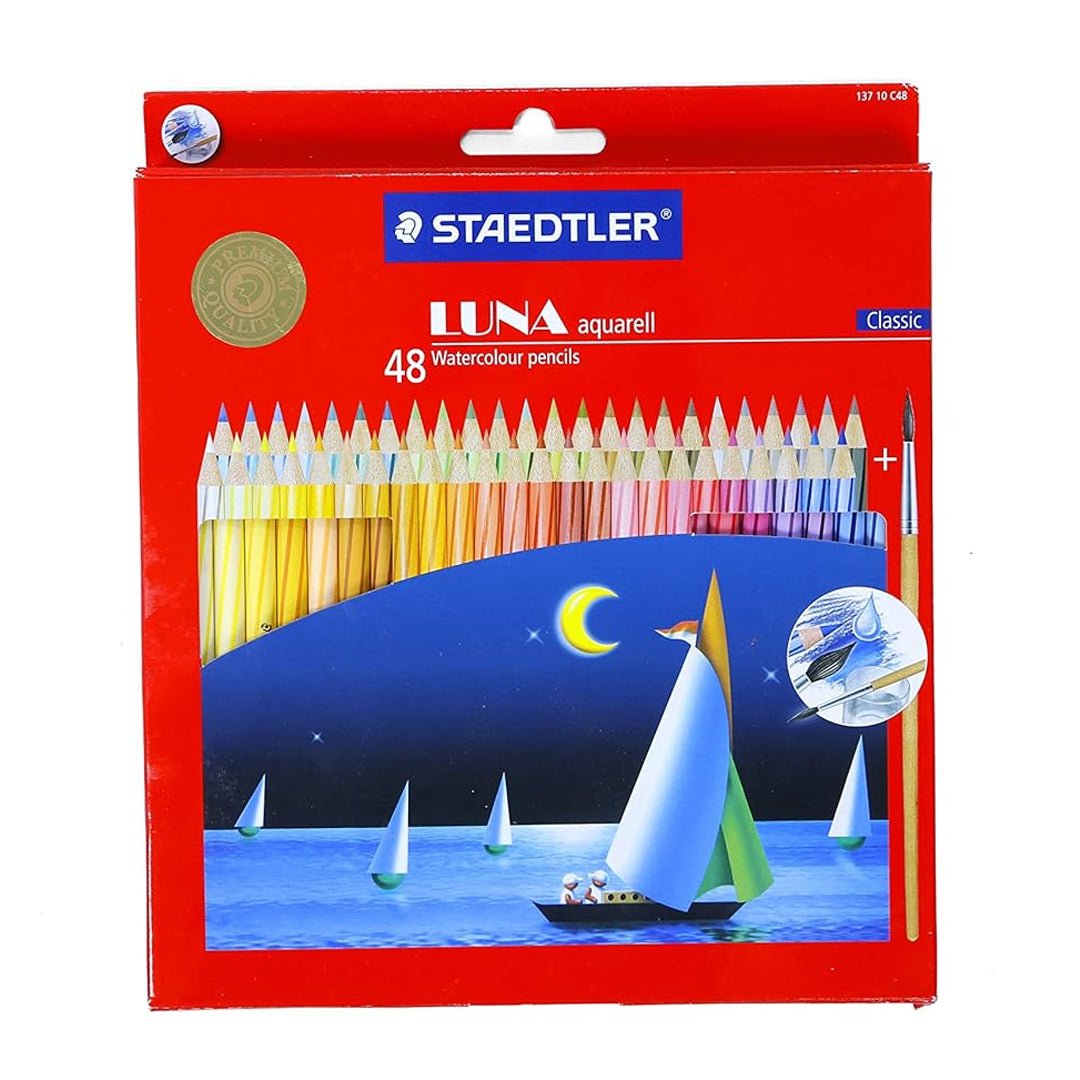 Staedtler Luna Watercolour Colour Pencils - SCOOBOO - 137 10 C48 - Coloured Pencils