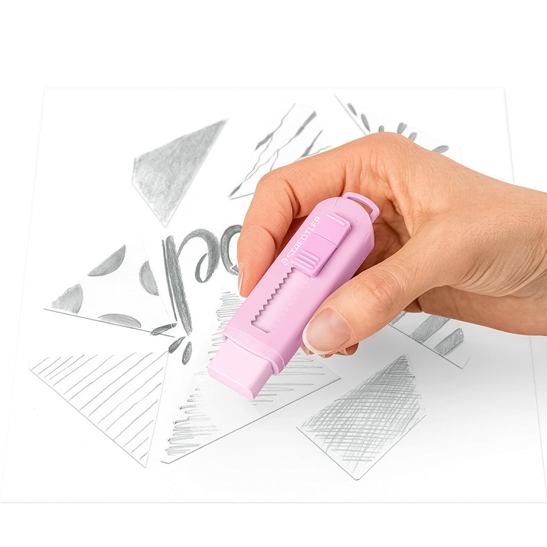 Staedtler Sliding Retractable Pencil Eraser - SCOOBOO - 525 PSBKPA - Eraser & Correction