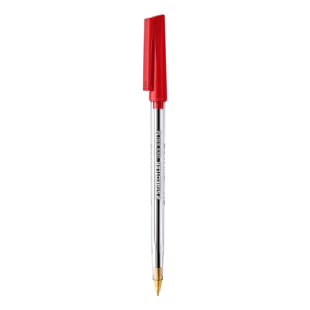 Staedtler Stick 430 Medium 0.35mm Ballpoint Pen (Pack of 2) - SCOOBOO - 430 02 - Ball Pen