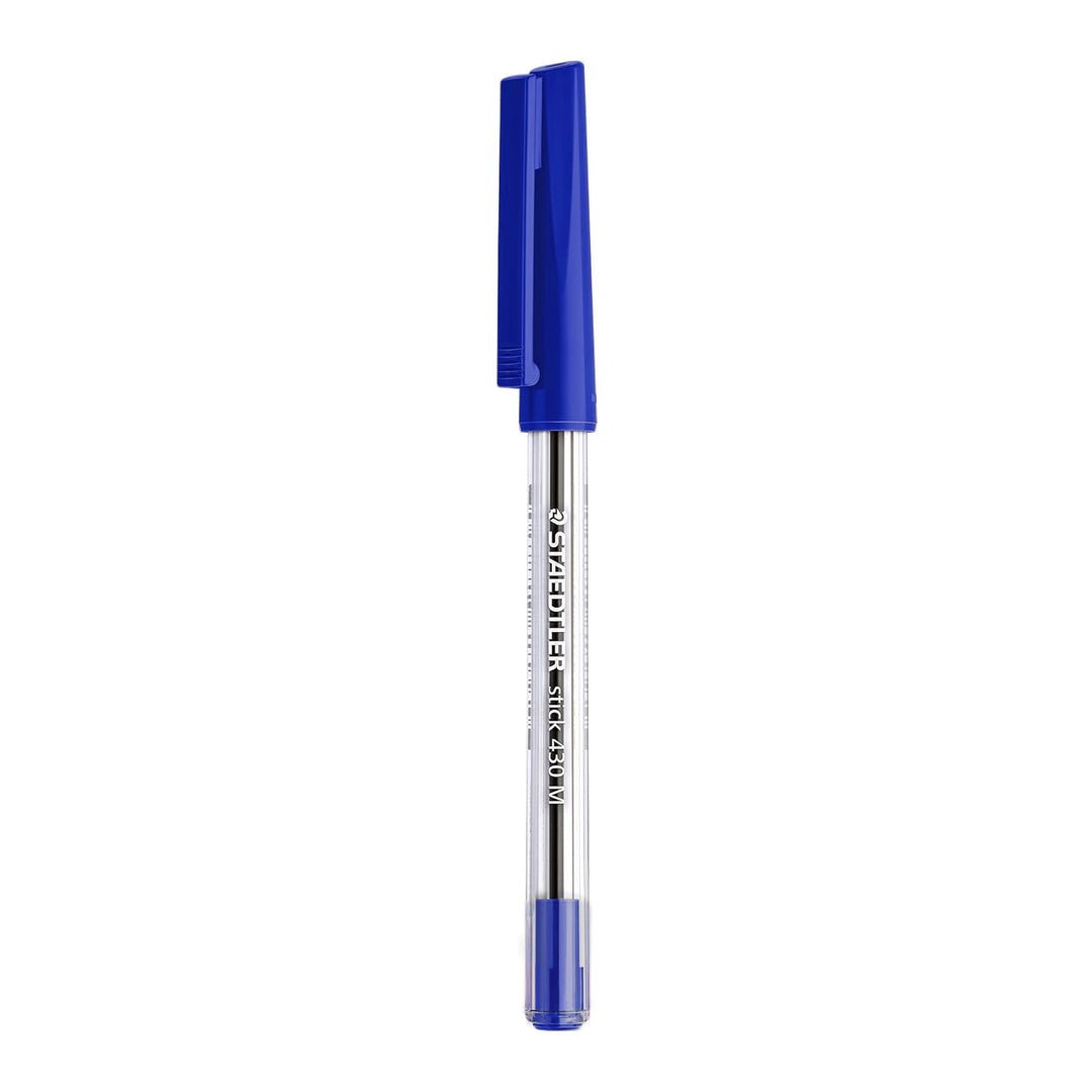 Staedtler Stick 430 Medium 0.35mm Ballpoint Pen (Pack of 2) - SCOOBOO - 430 03 - Ball Pen