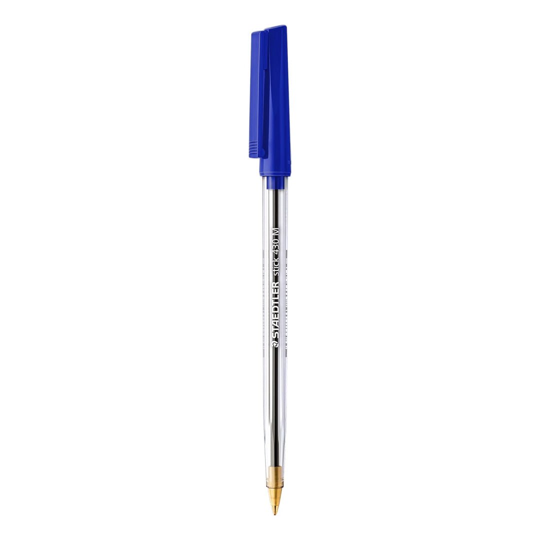 Staedtler Stick 430 Medium 0.35mm Ballpoint Pen (Pack of 2) - SCOOBOO - 430 03 - Ball Pen