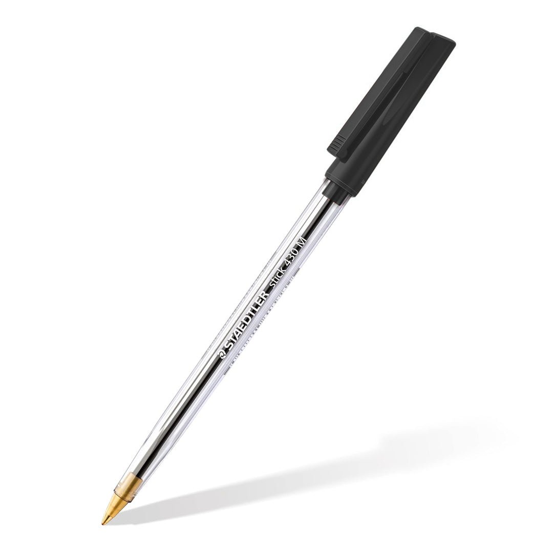 Staedtler Stick 430 Medium 0.35mm Ballpoint Pen (Pack of 2) - SCOOBOO - 430 09 - Ball Pen