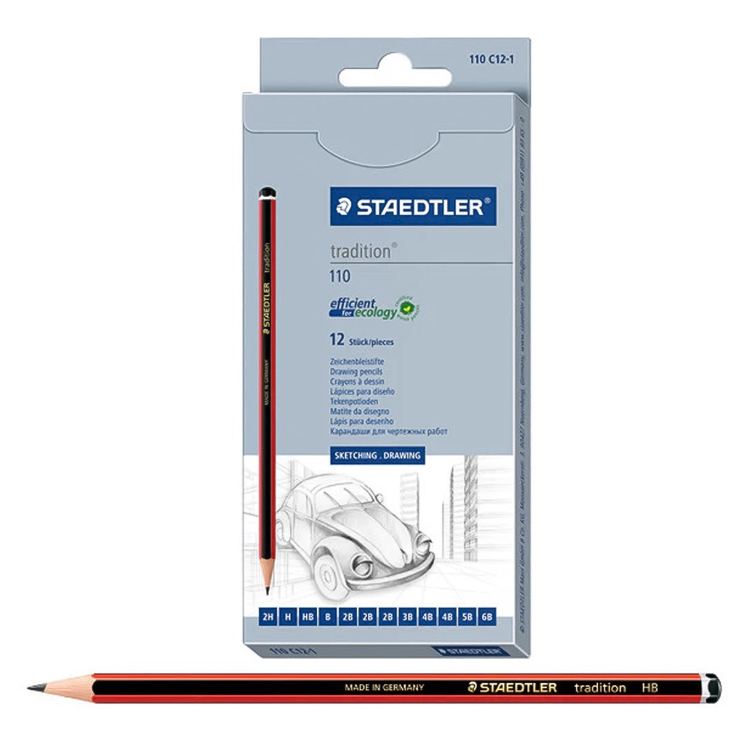 Staedtler Tradition Graphite Pencils - SCOOBOO - 110C12 - Pencils