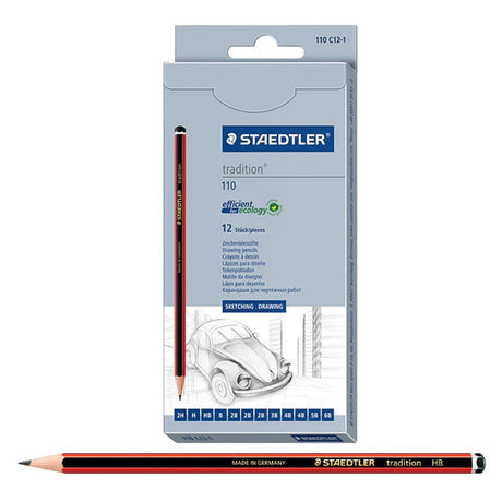 Staedtler Tradition Graphite Pencils - SCOOBOO - 110C12 - Pencils