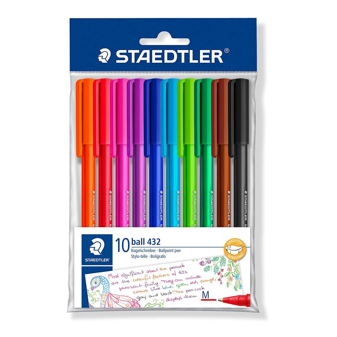 Staedtler Triangular Ball Pen 1.0mm - SCOOBOO - 43235MPB10 - Ball Pen