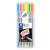 Staedtler Triplus Neon Fineliners - Pack of 6 - SCOOBOO - 334 SB6 CS3 - Fineliners