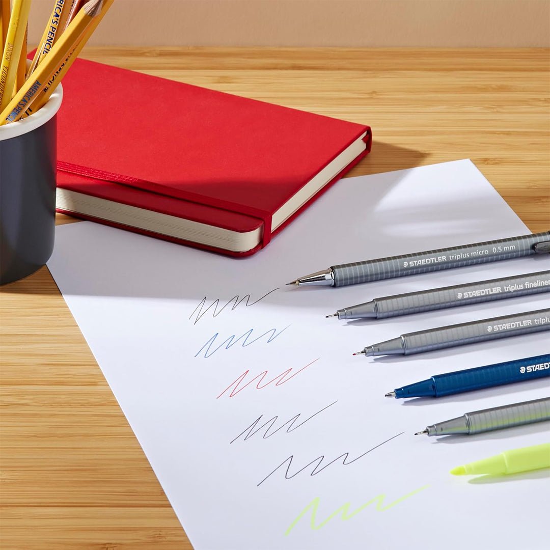 Staedtler Triplus Office set in Black box with a Ruler - Set of 4 - SCOOBOO - 34 SB4B - R - Fineliner