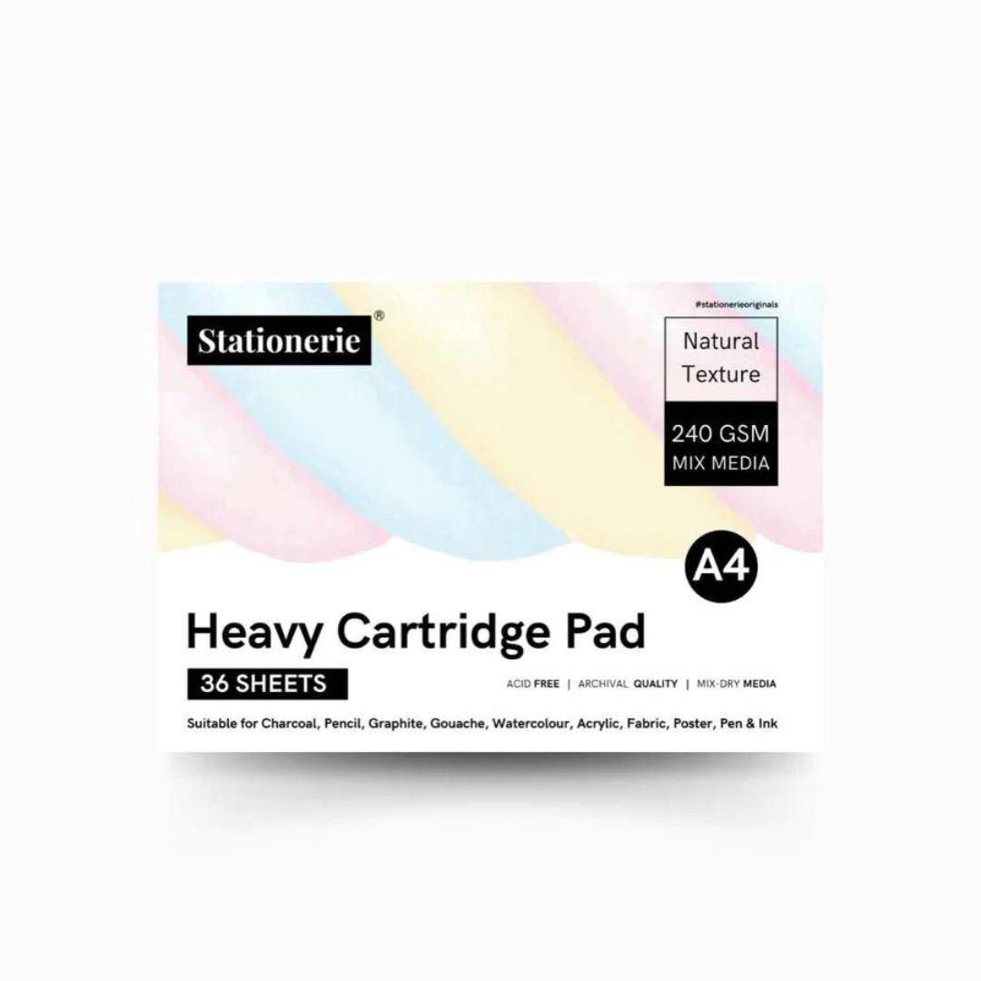Stationerie Artists’ Heavy Cartridge Pad - SCOOBOO - PAD A4 - Sketch & Drawing Pad