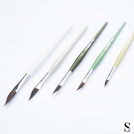 Stationerie Petal Pyramid Set Of 5 Forest Patel Edition - SCOOBOO - PETAL PYRAMID - Paint Brushes