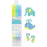 Sun Star Dot Square Pen Pack Of 4 - SCOOBOO - S4541790 - Highlighter