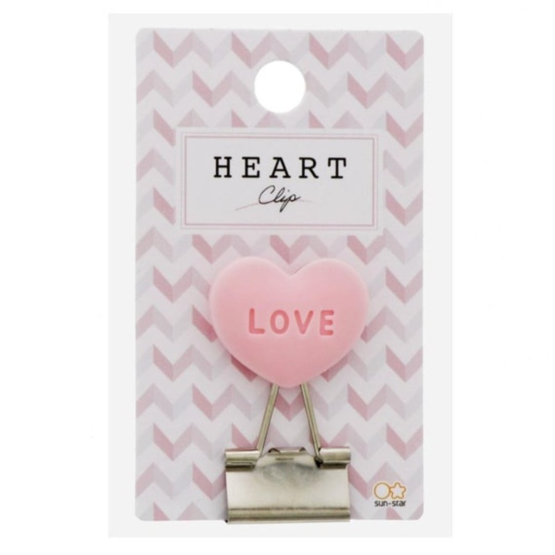 Sun Star Icon Heart Clip - SCOOBOO - S3621936 - Paperclips, Fasteners & Rubber bands