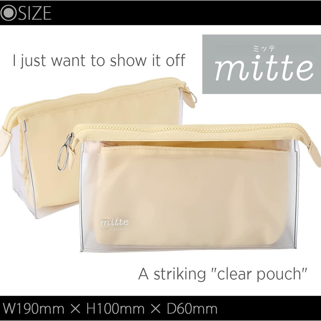 Sun Star Mitte Clear Pouch - SCOOBOO - S2312727 - Pencil Cases & Pouches