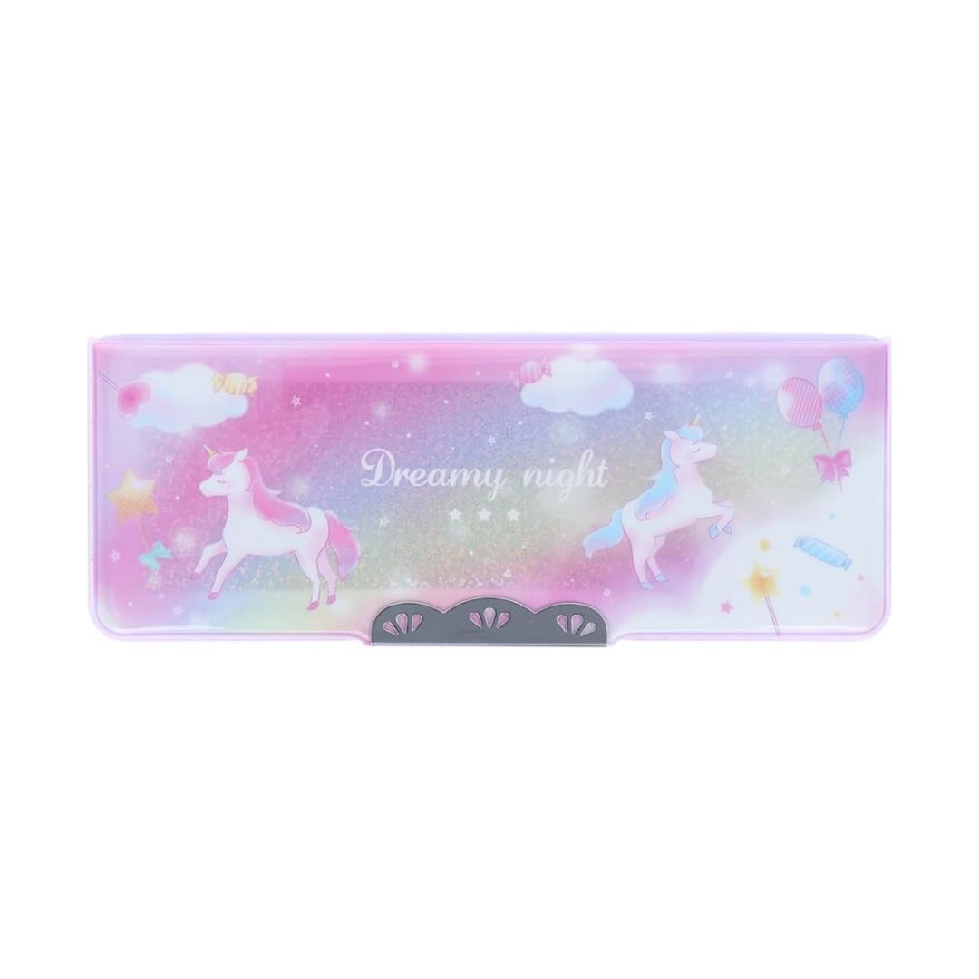 Sun Star Yokopita Hologram, Dreamy Unicorn Compact Pencil Case - SCOOBOO - S1314165 - Pencil Cases & Pouches