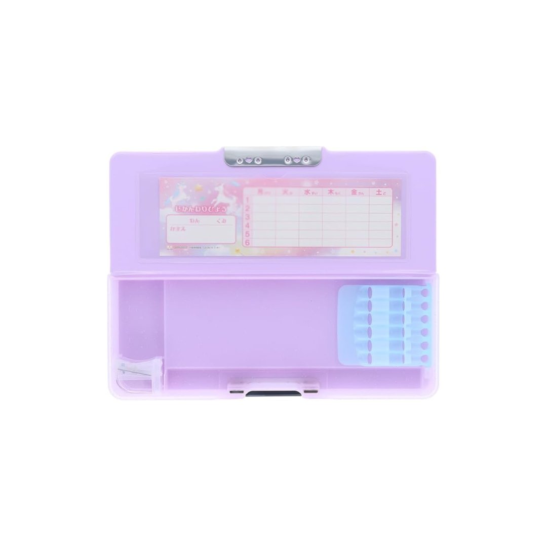 Sun Star Yokopita Hologram, Dreamy Unicorn Compact Pencil Case - SCOOBOO - S1314165 - Pencil Cases & Pouches