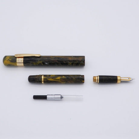 Taccia Covenant Black Yellow Fountain Pen - SCOOBOO - TC_CNVT_BLK_YLW_FPEF_TCVSUSFBYEF - Fountain Pen