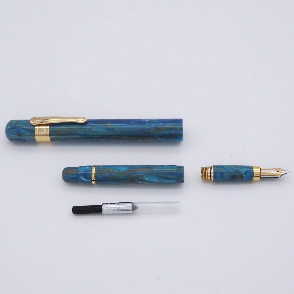 Taccia Covenant Blue Apatite Fountain Pen - SCOOBOO - TC_CNVT_BLU_APT_FPEF_TCVSUSFBLEF - Fountain Pen