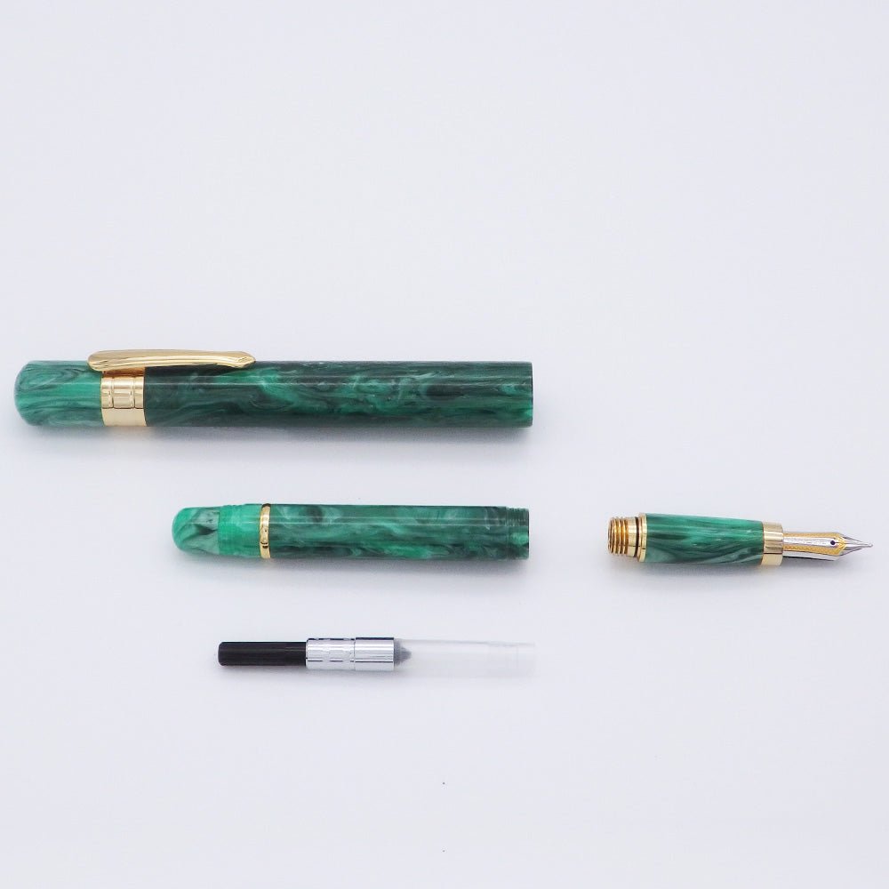 Taccia Covenant Malachite Fountain Pen - SCOOBOO - TC_CNVT_MLC_GRN_FPEF_TCVSUSFGNEF - Fountain Pen