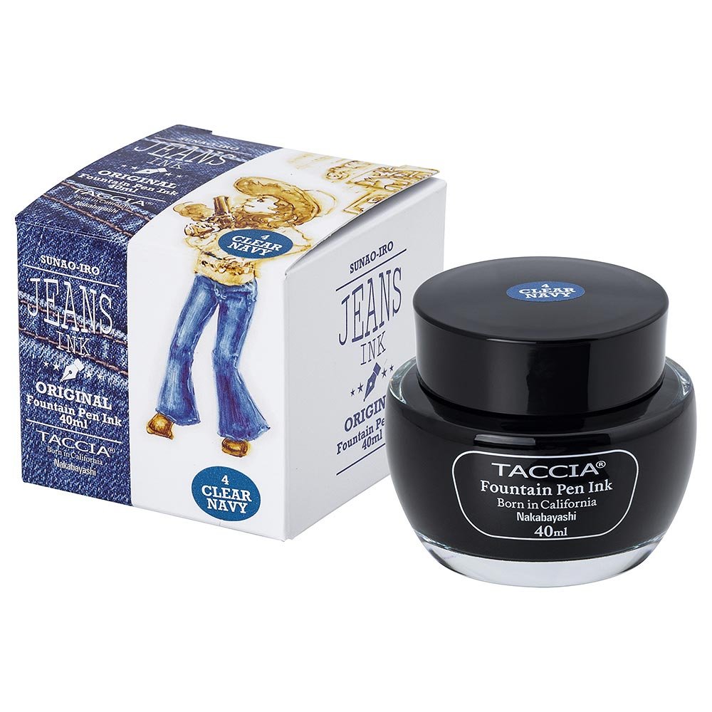 Taccia Jeans Ink Bottle (Clear Navy - 40 ML) TFPI - WD401 - 4 - SCOOBOO - TC_JNS_INK_BTL_CLR_NVY_40ML_TFPIWD4014 - Ink Cartridge