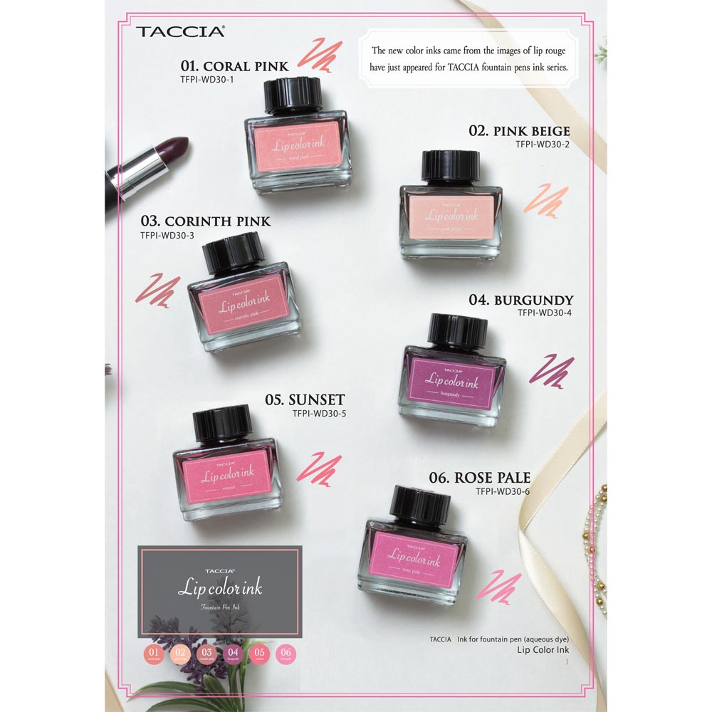 Taccia Lip Color Ink Bottle (Burgundy - 30 ML) TFPI - WD30 - 4 - SCOOBOO - TC_LIP_INK_BTL_BUR_30ML_TFPIWD304 - Ink Cartridge