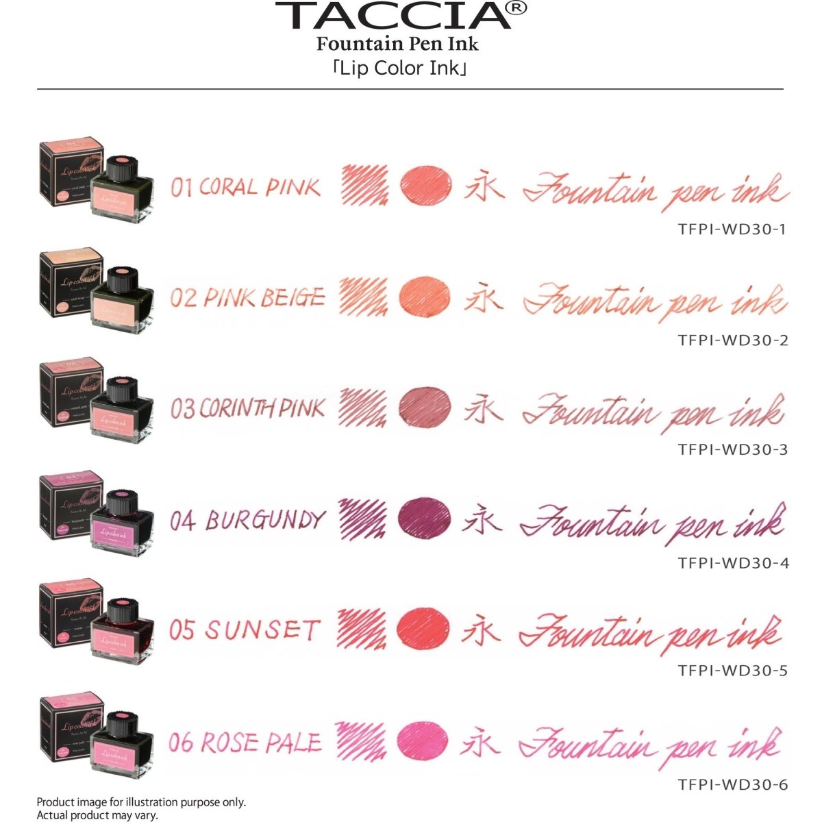 Taccia Lip Color Ink Bottle (Burgundy - 30 ML) TFPI - WD30 - 4 - SCOOBOO - TC_LIP_INK_BTL_BUR_30ML_TFPIWD304 - Ink Cartridge