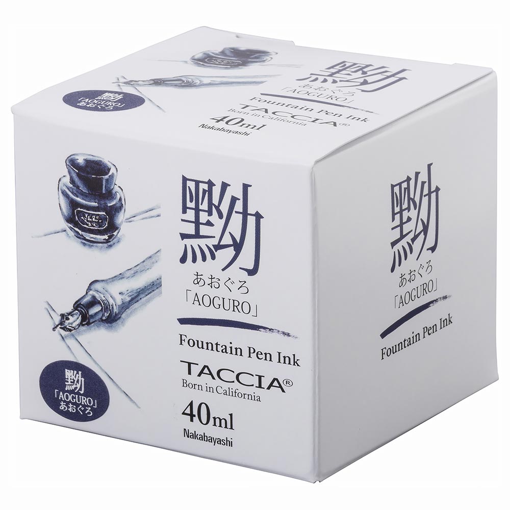 Taccia Sunao - iro Ink Bottle (Ao Guro - 40 ML) TFPI - WD40 - 10 - SCOOBOO - TC_SNIRO_INK_BTL_AOG_40ML_TFPIWD4010 - Ink Cartridge