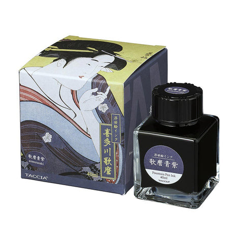 Taccia Ukiyo - e Ink Bottle (Ao Murasaki - 40 ML) TFPI - WD42 - 14 - SCOOBOO - TC_UKI_INK_BTL_AOMUR_40ML_TFPIWD4214 - Ink Bottle