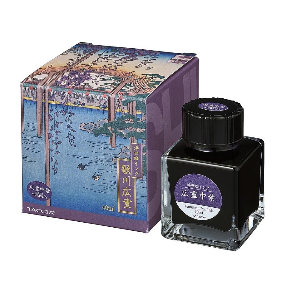 Taccia Ukiyo - e Ink Bottle (Naka Murasaki - 40 ML) TFPI - WD42 - 11 - SCOOBOO - TC_UKI_INK_BTL_NAKMUR_40ML_TFPIWD4211 - Ink Bottle