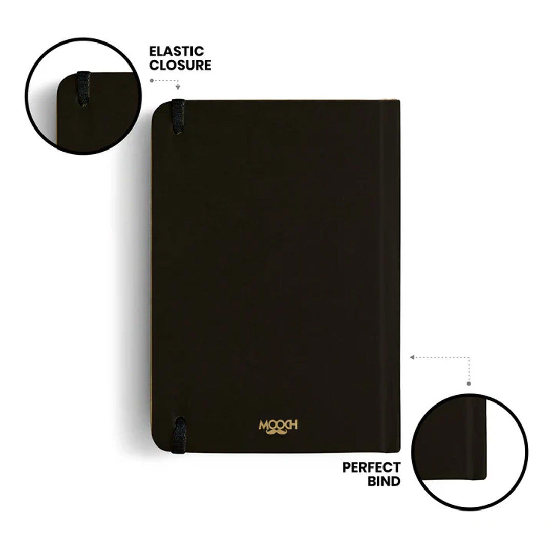 Mooch Handcrafted Khaki A5 Plain Notebook