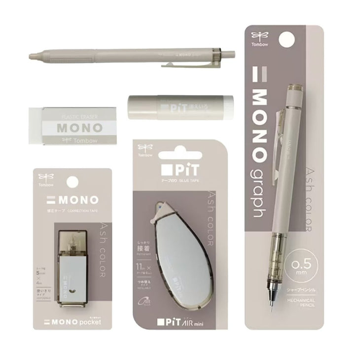Tombow Mono PIT Pencil Stationery Set 6 Pieces - SCOOBOO - PCC-642AAZ - Stationery Kit