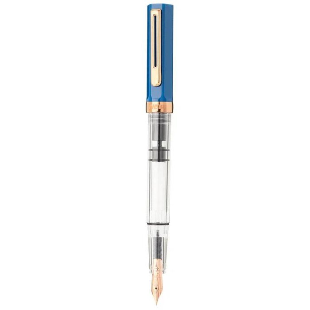 Twsbi Eco Fountain Pen in Indigo Blue with Bronze Trim - SCOOBOO - M7449560 - Fountain Pen