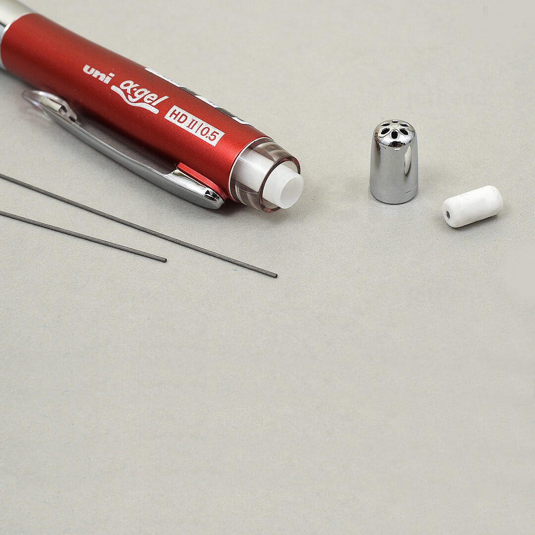 Uni Alpha-Gel Switch Druckbleistift 0,5 Mm – Dark Olive, Mit Weichem Griff & Klick-Mechanik