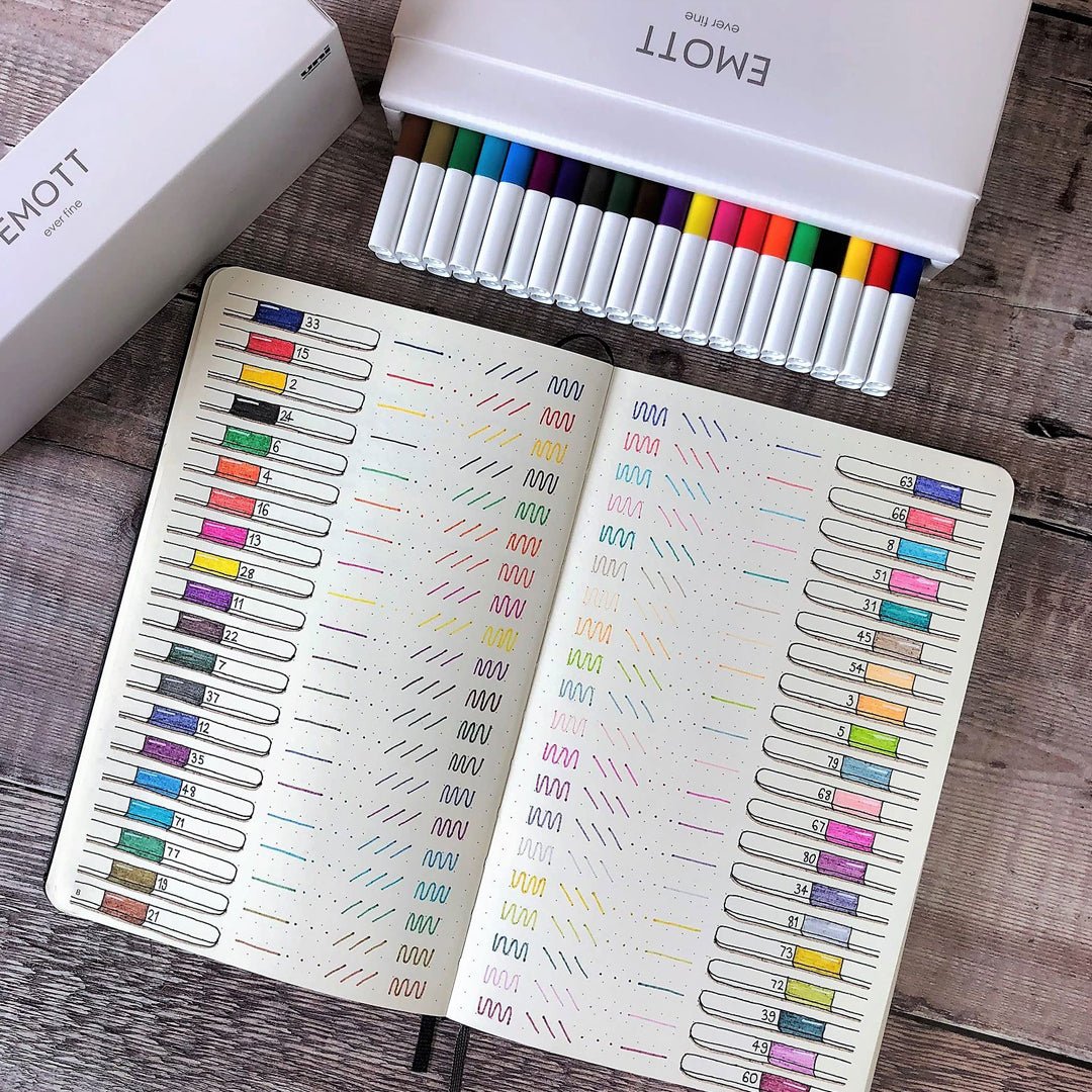 Uni Emott Pens 40 - color set - SCOOBOO - PEMSY40C - Fineliner