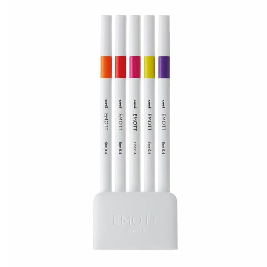 Uni Emott Pens 5 - color set - SCOOBOO - PEMSY5C - No.2 - Fineliners