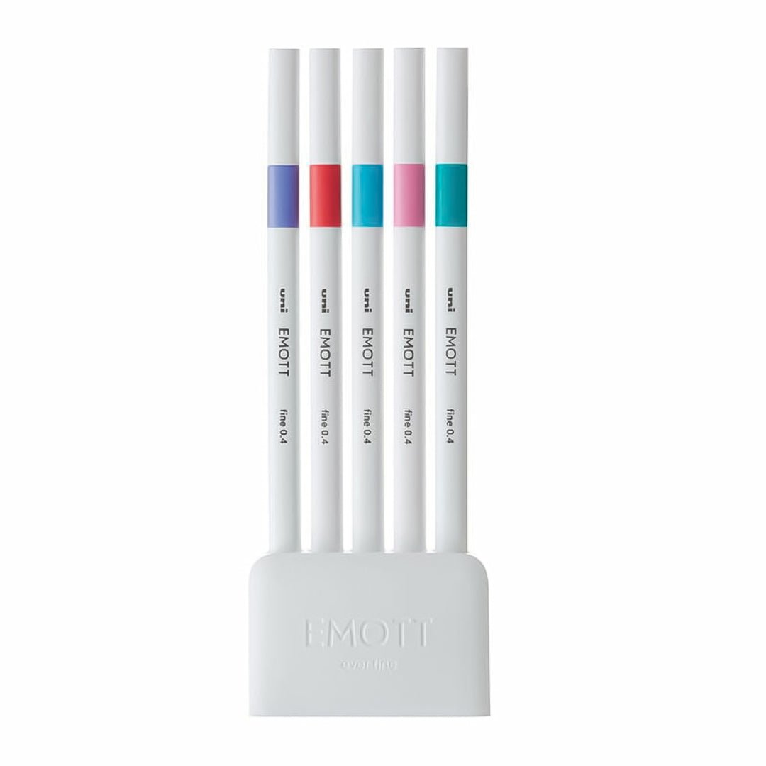 Uni Emott Pens 5 - color set - SCOOBOO - PEMSY5C - No.5 - Fineliners