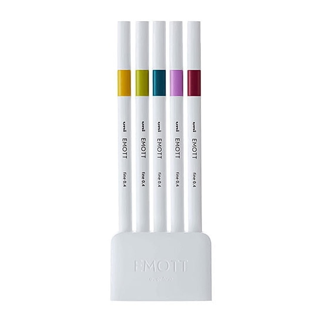 Uni Emott Pens 5 - color set - SCOOBOO - PEMSY5C - No.8 - Fineliners