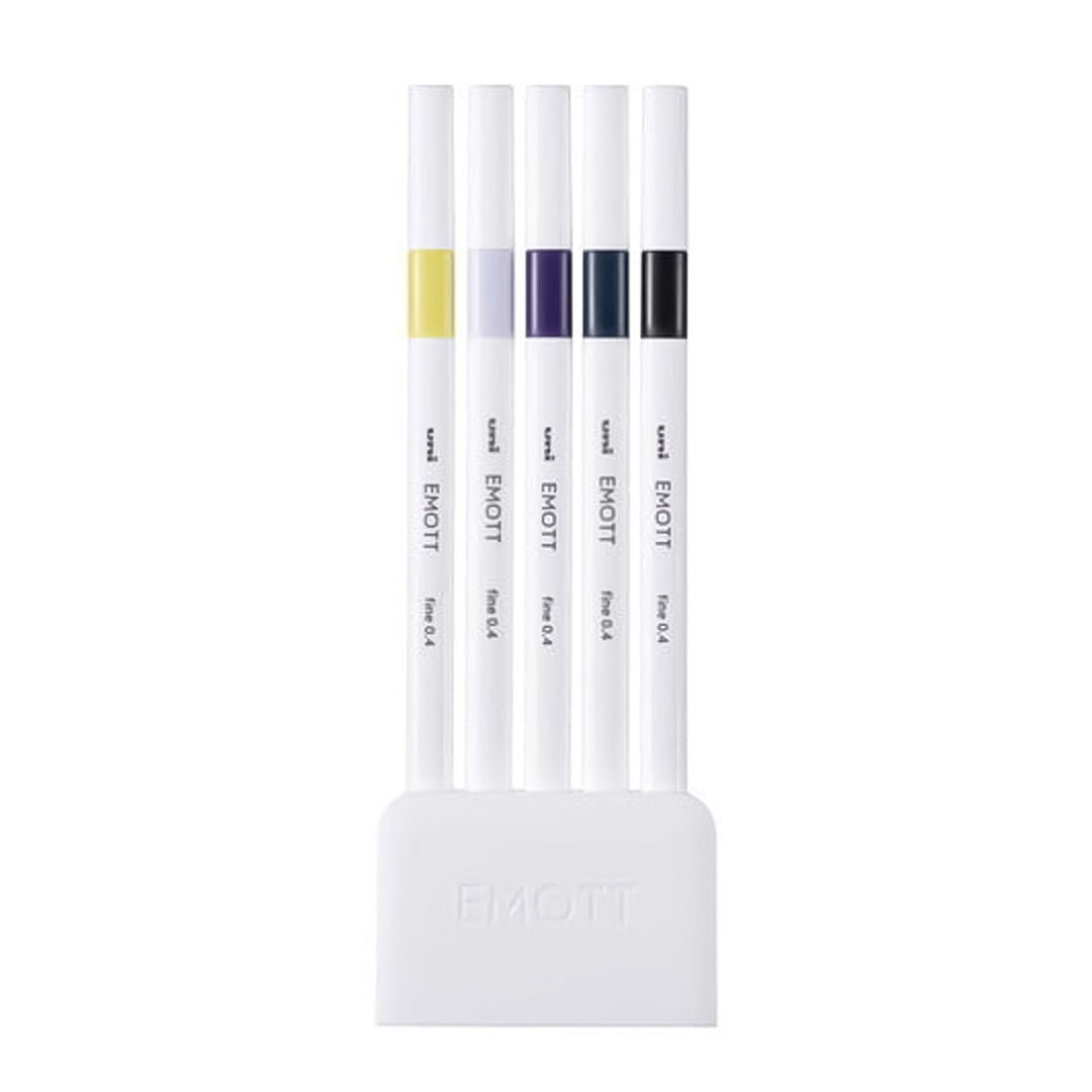 Uni Emott Pens 5 - color set - SCOOBOO - PEMSY5C - No.11 - Fineliners