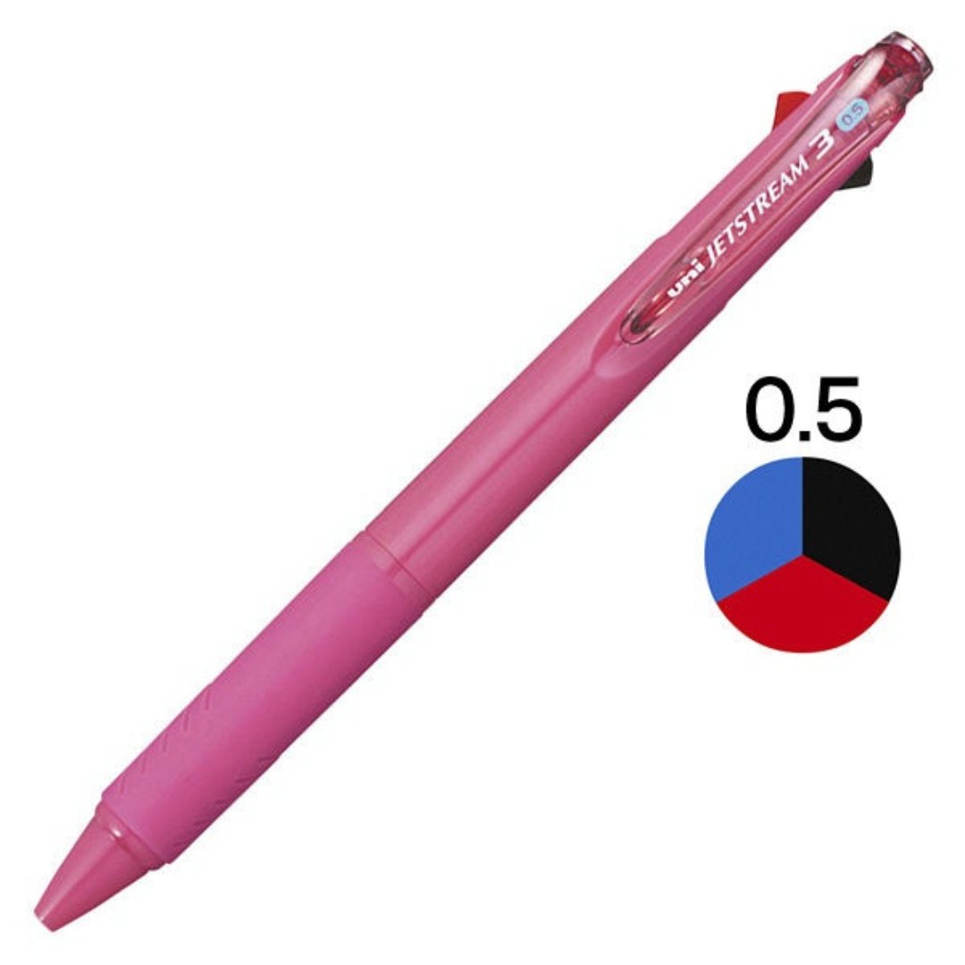 Uni Jetstream 3 - color 0.5mm Ballpoint Pen - SCOOBOO - SXE340005.66 - Ball Pen