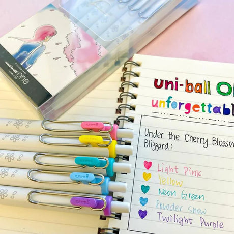 Uni One Cherry Blossom Blizzard 0.38 Limited Edition* - SCOOBOO - UMNS38UC5C - Gel Pens